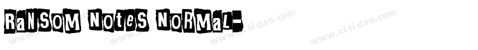 Ransom Notes Normal字体转换